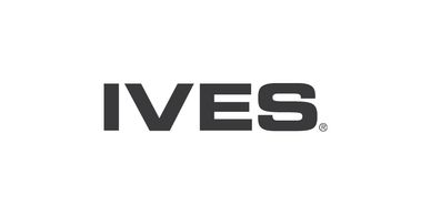 Black IVES logo on white background.