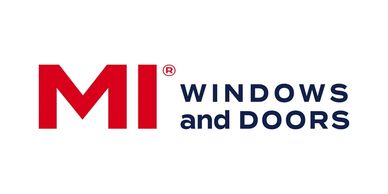 Logo of MI Windows and Doors.