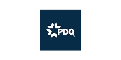 PDQ logo with star design.
