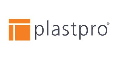Plastpro company logo with orange icon and text.
