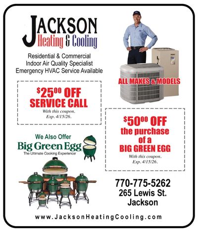 jackson HEATING and cooling coupons only here