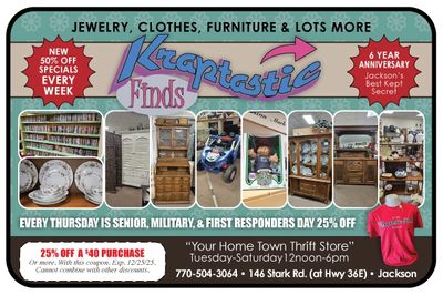 Jackson thrift store kraptastic finds Exclusive savings only here