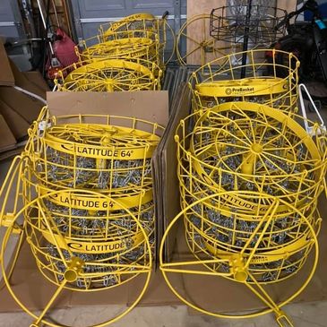 18 Competition level disc golf baskets
