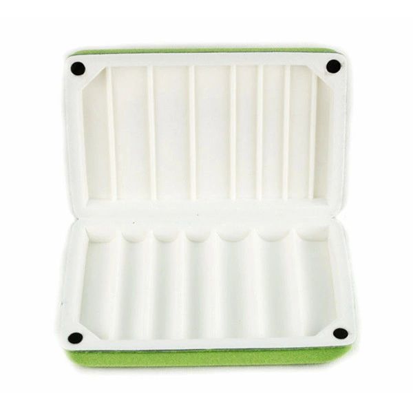 MORELL LARGE FLY BOX 6 1/2" x 4" x 1 1/4" (Color: Spring Green)