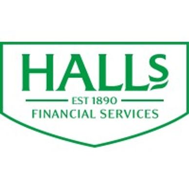Logo of Halls Financial Services established in 1890.