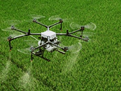 Drone corn fungicide application