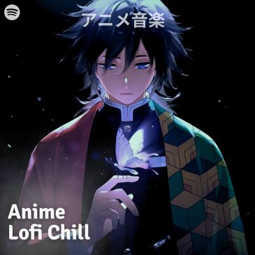 Anime character holding a glowing butterfly, chill lofi vibes.