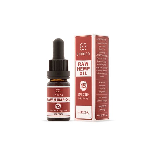 CBD kenevir yağı damlaları (%3) 300 mg işlenmemiş CBD+CBDa