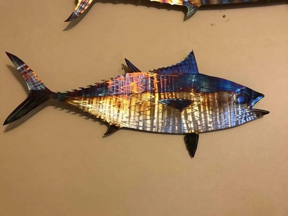 Sailfish Metal 48in Wall Art Fish Sculpture Handmade Beach Coastal