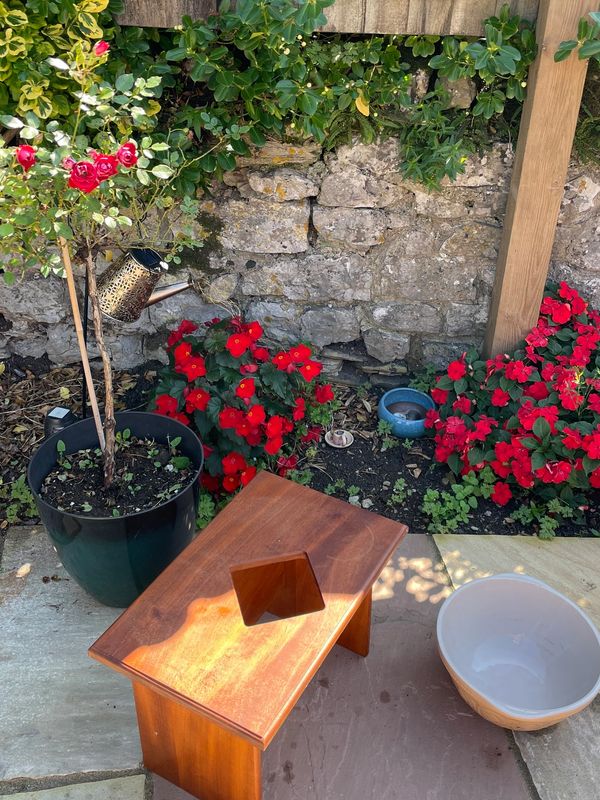 The Goddess Throne 

A yoni steaming stool

Made by my father Inlaw a talented wood turner!