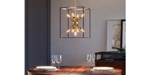 Artika Clyde 9-Light Pendant at VL Appliance — industrial style meets modern brilliance.