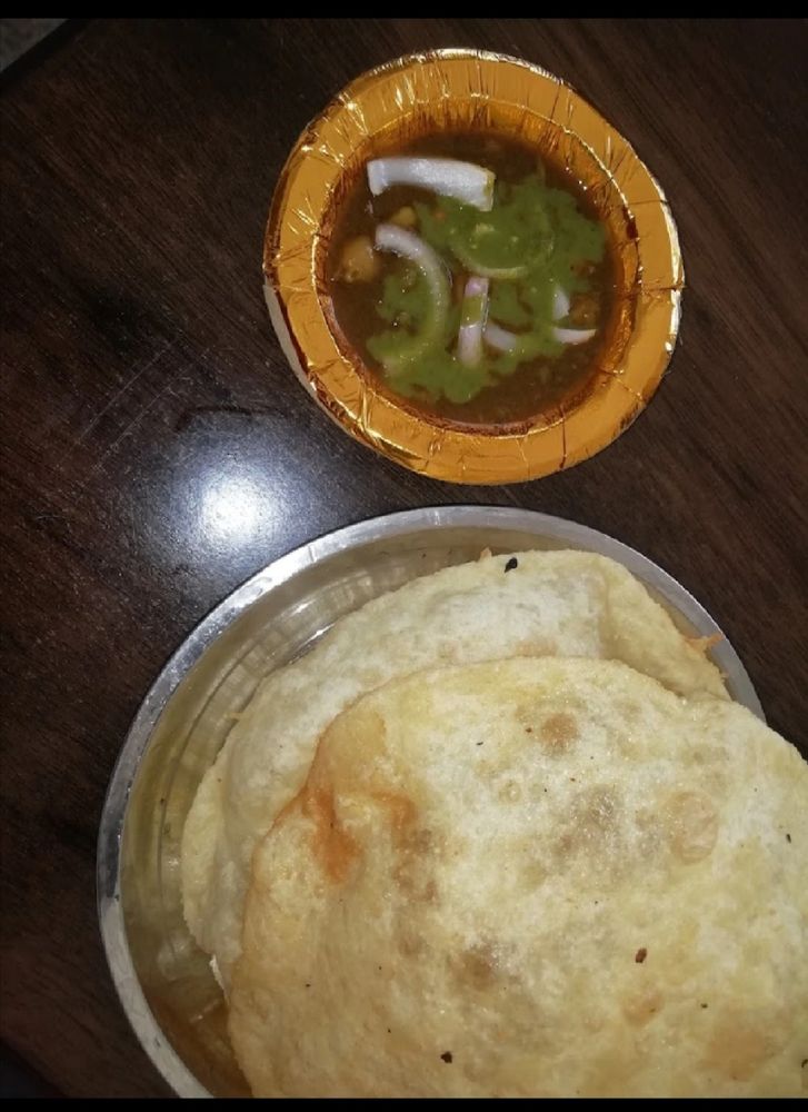 Special chole and puri reach in protein. 