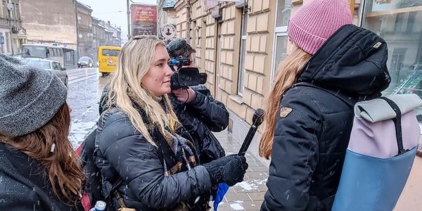 Reporting in Ukraine during the Russian invasion. 