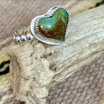 Royston Turquoise Heart Ring