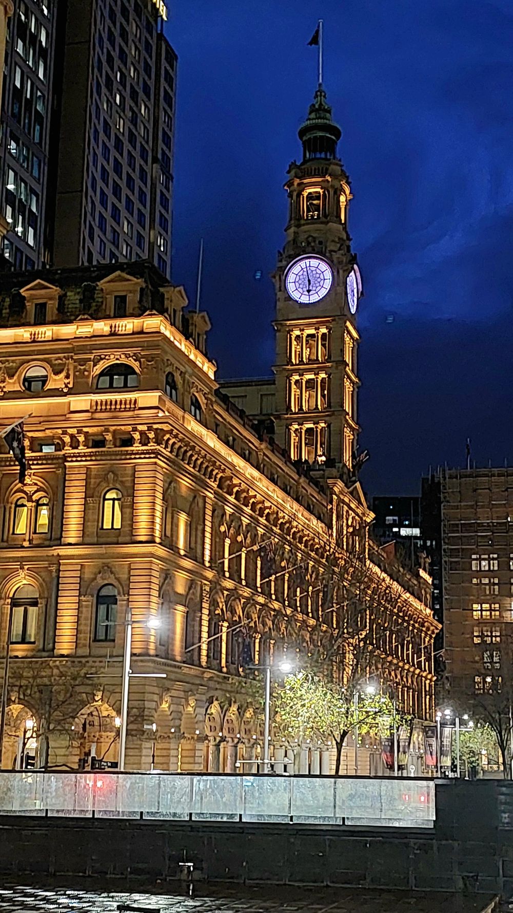 Mauricio Castellanos sitting by the water at Martin Place
