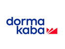 Dorma Kaba logo with blue text and red symbol.