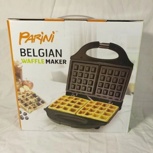 Parini BELGIAN WAFFLE MAKER NonStick Light Indicator BRAND NEW Easy Clean