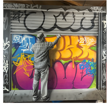 8' x 8' Commission to a private collector.  