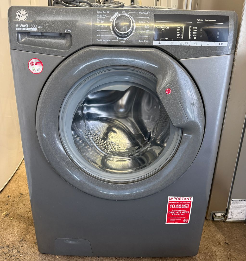 Grey Hoover H-Wash 8kg 1500 RPM Washing Machine