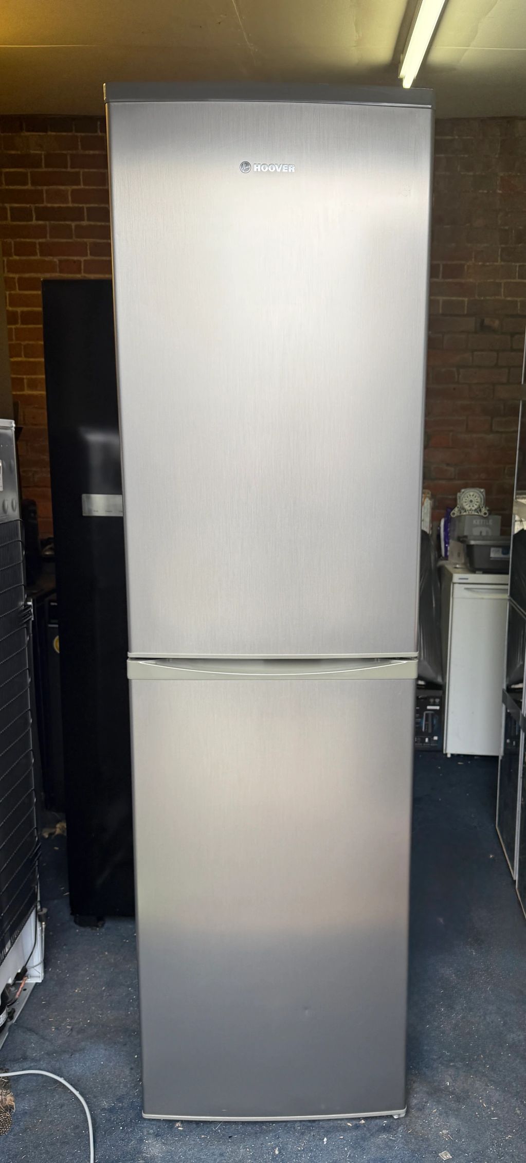 Tall Silver Hoover Frost Free Fridge/Freezer