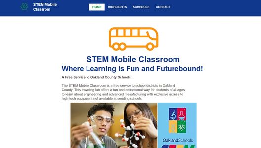 STEM Mobile classroom webpage