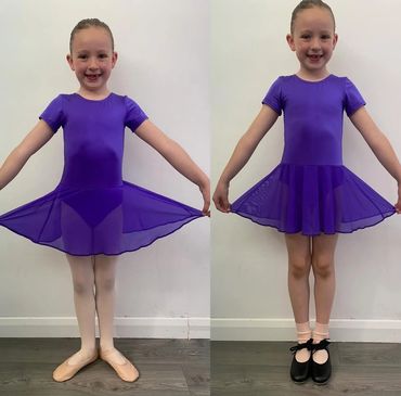 Baby, Prep, Primary, Ballet & Tap 
- Purple Dress 
- Ballet tights/Socks after Easter
- Ballet shoes