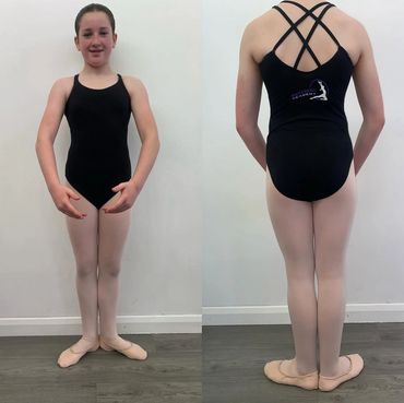 G1 Ballet and above 
- Leotard
- Ballet tights
- Split sole ballet shoes
