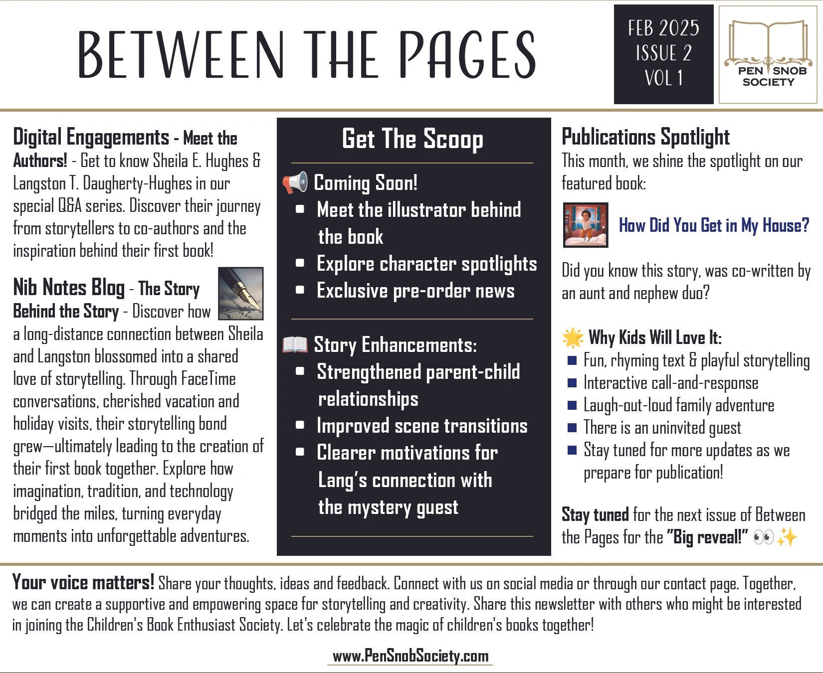 February Issue - Between The Pages Newsletter