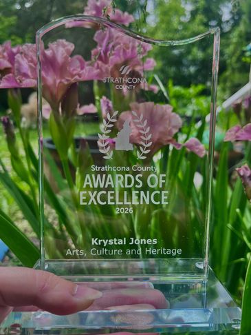 Strathcona County Award of Excellence 2026.  Krystal Jones.  Arts, Culture and Heritage