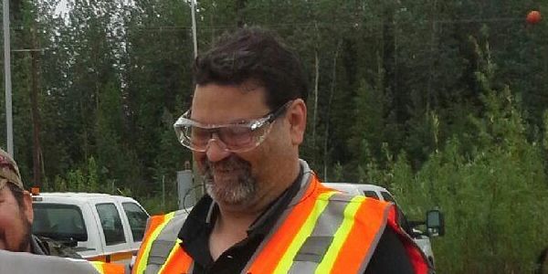 Checking the field schedule on Alaska LNG in Fairbanks, AK May 2016