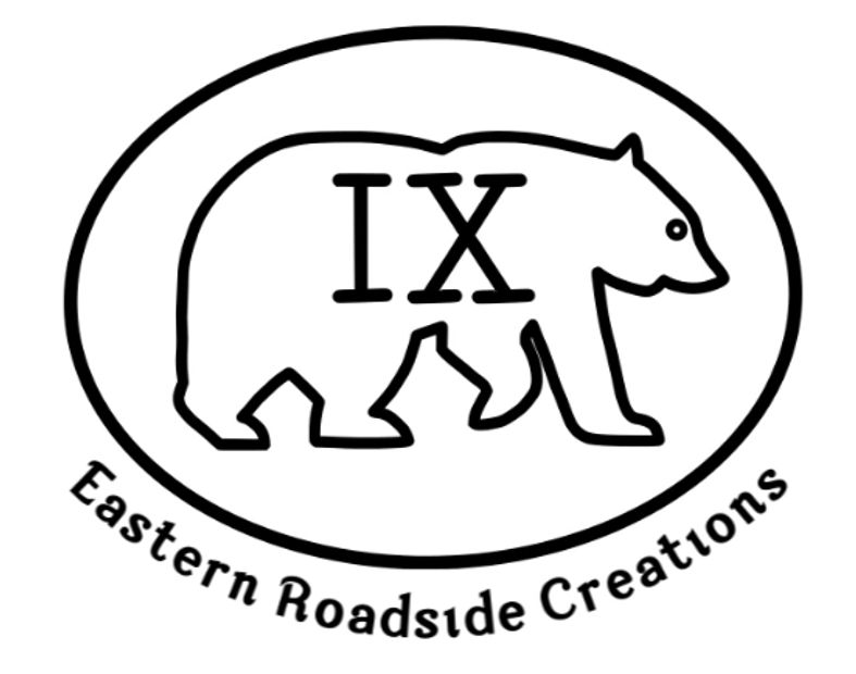 The logo for Eastern Roadside Creations. The Ninth Bear.