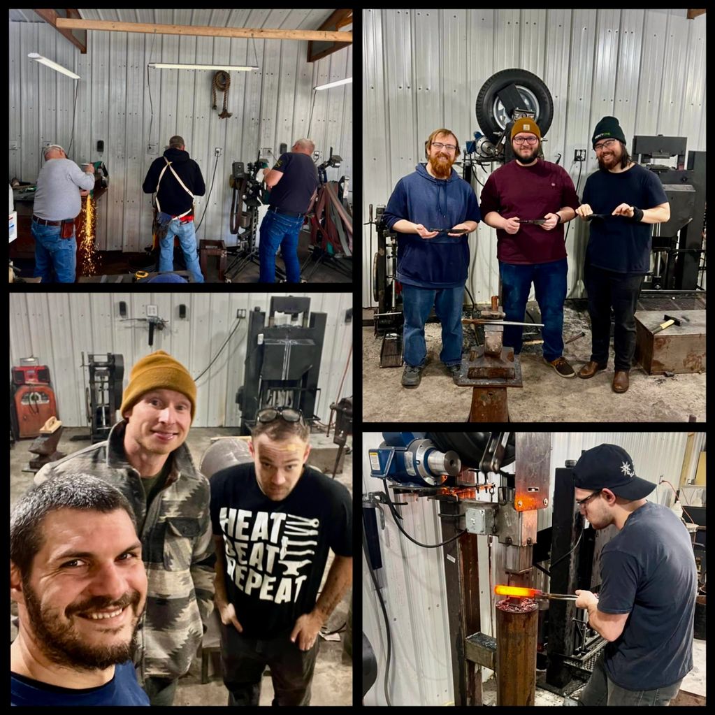 Students Making Knives