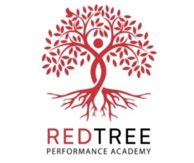 Logo of RedTree Performance Academy featuring a stylized red tree.