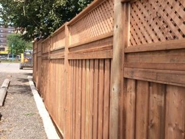 Fence, Wood fence, Privacy fence, wood, lumber, semi privacy 