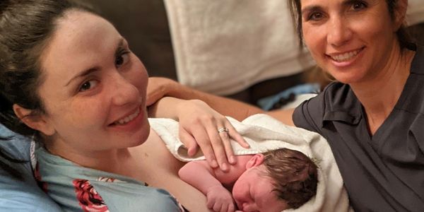 Second birth I attended with this sweet couple.