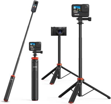 Monopod with Tripod: Capture Steady Shots with Versatile Support for Your GoPro Adventures.
