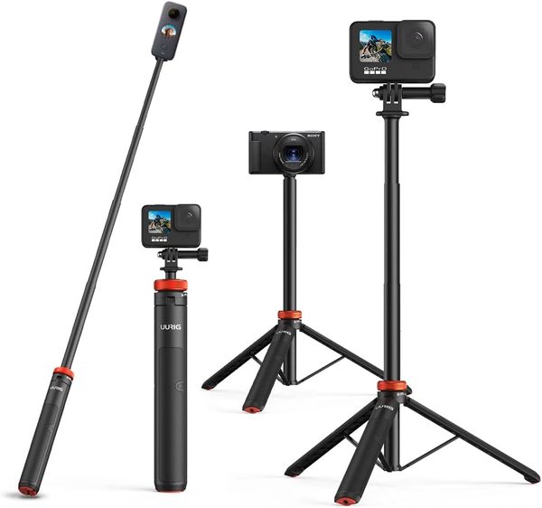 Monopod with Tripod: Footage with Single-Point Support for Your GoPro Adventure.