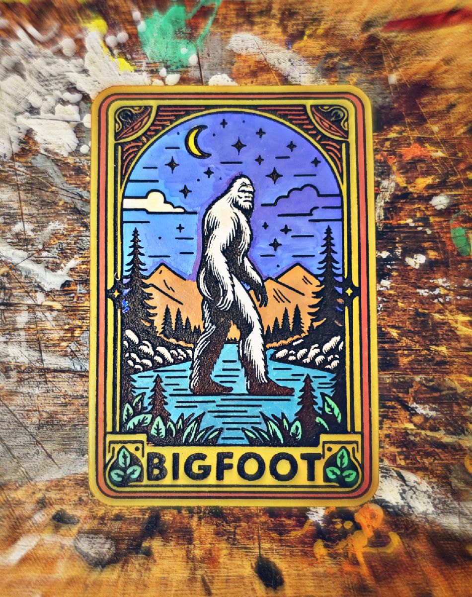 Parche Bordado Bigfoot Personalizado Con Tu Nombre – Plancha O Coser, 3.5x2.2 Pulgadas – Athena Brands