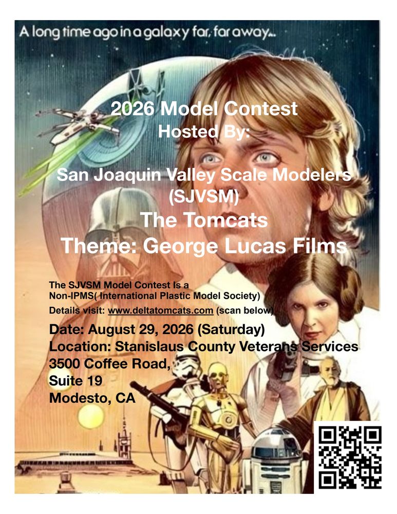 2026 model contest themed on George Lucas films by SJVSM and The Tomcats.