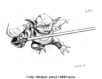 Yoda - pencil