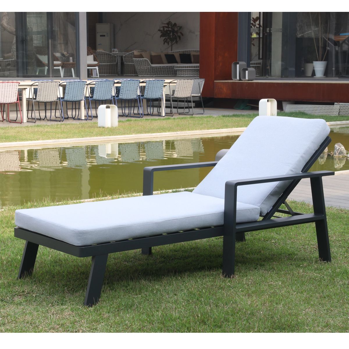 Lenen Komkommer pond Nofi Aluminum Outdoor Chaise Lounge - Series 3801