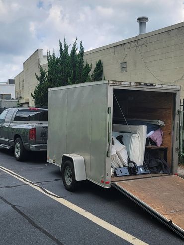 Moving furniture from storage unit to customers home