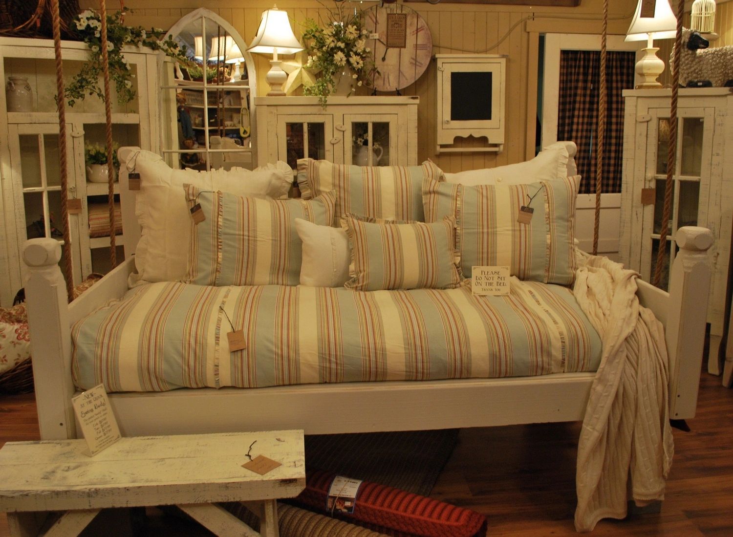 SwingBed daybed styled indoors