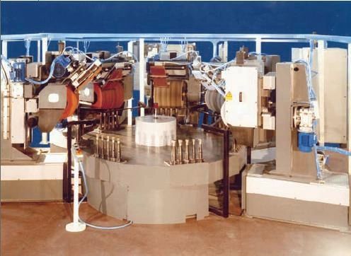 Rotary polishing machine high volume brass levers, knobs, caps, handles, mirror finishing USA made