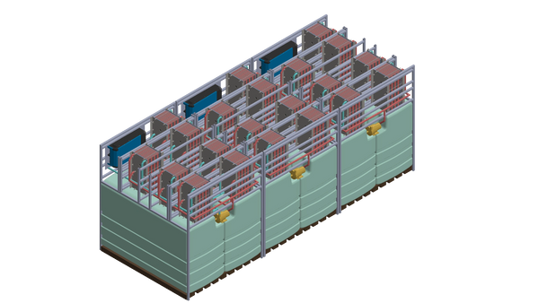 600 kWh Copper Flow Battery Unit