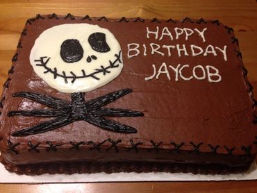 Jack Skellington Half Sheet Cake