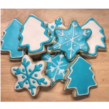 Winter Decorated Sugar Cookies