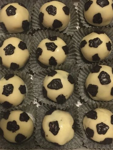 Soccer Ball Cake Balls