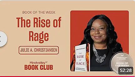 Promotional image for the book 'The Rise of Rage' by Julie A. Christiansen.