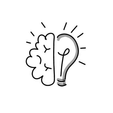 Illustration of a brain and light bulb combined.